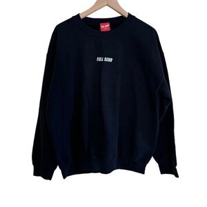 Full send nelk  black crew Sweateshirt  neck Size L